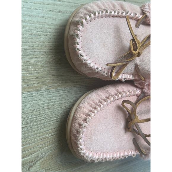 Minnetonka Camp Collar Moc‎ in Pink Blush Size 7 - Picture 6 of 9